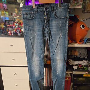 SCOTCH & SODA RALSTON'S PAINTER DISTESSED STRAIGHT DENIM US 29/32